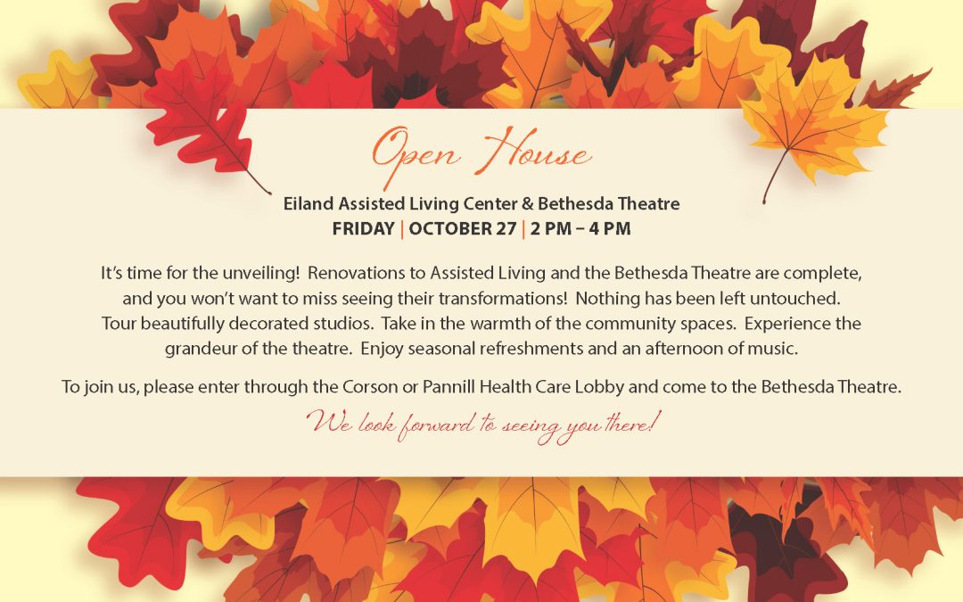 Assisted Living Open House at Sunnyside